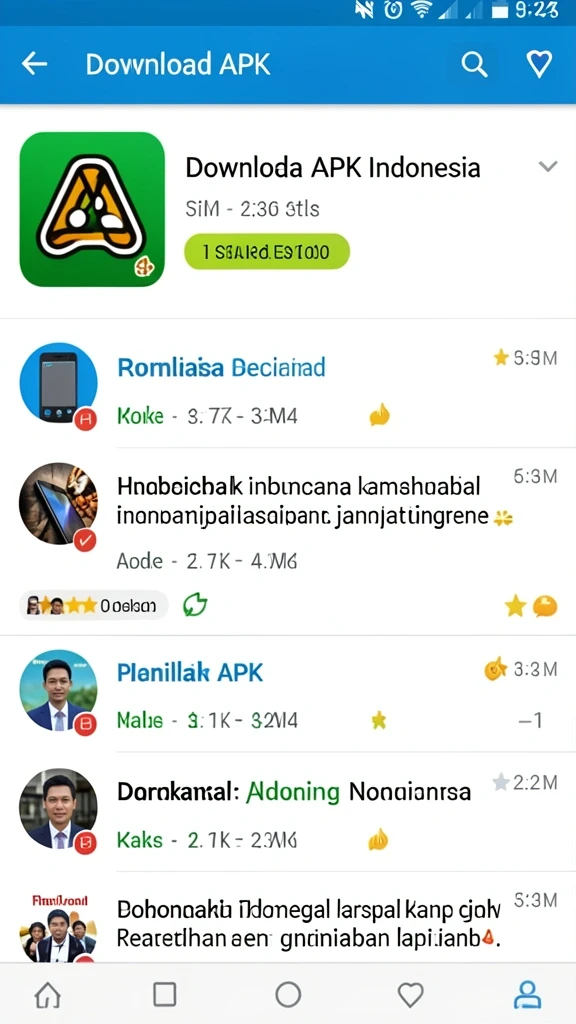 Tampilan menu utama yang menarik dan mudah dinavigasi.