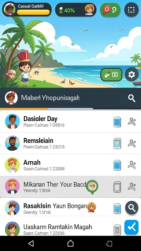 Tampilan grafis yang memukau dan warna-warni.