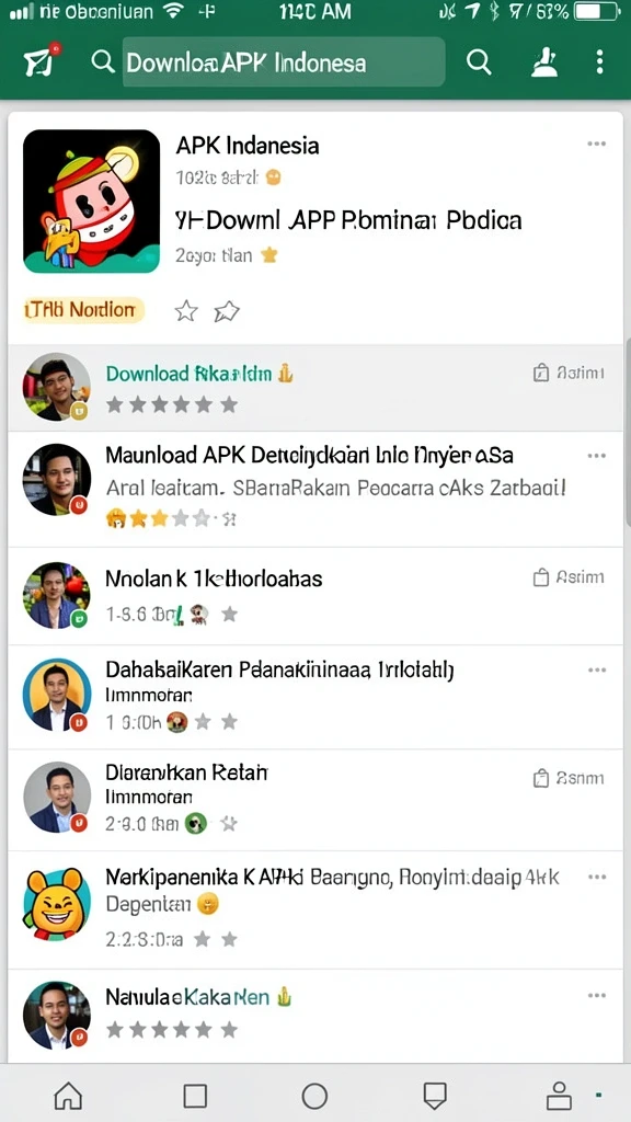 Contoh hasil undian terbaru dengan fitur notifikasi.
