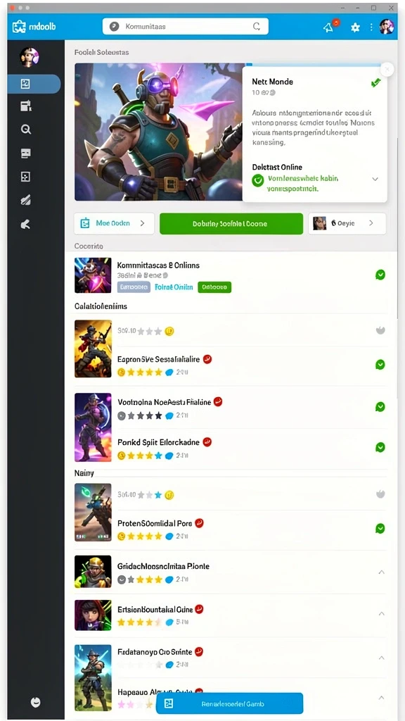 Tangkapan layar menampilkan karakter dengan desain unik.