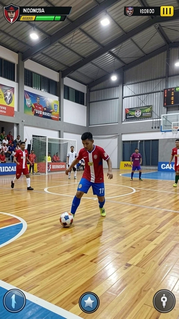 Menu permainan yang beragam dan mudah diakses.