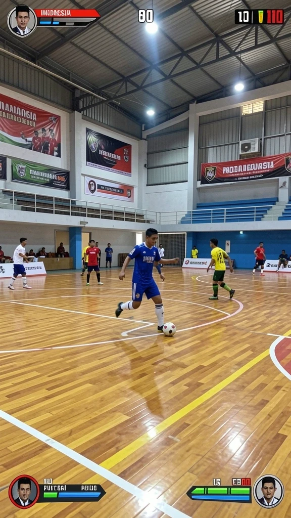 Tampilkan suasana lingkungan yang indah dalam game.
