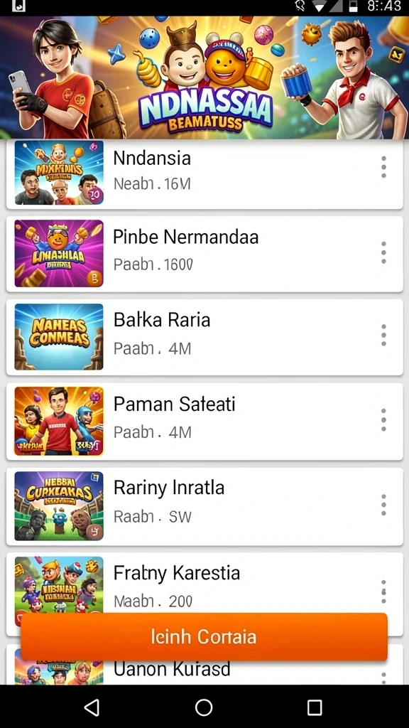 Beragam tema slot yang tersedia untuk dipilih.