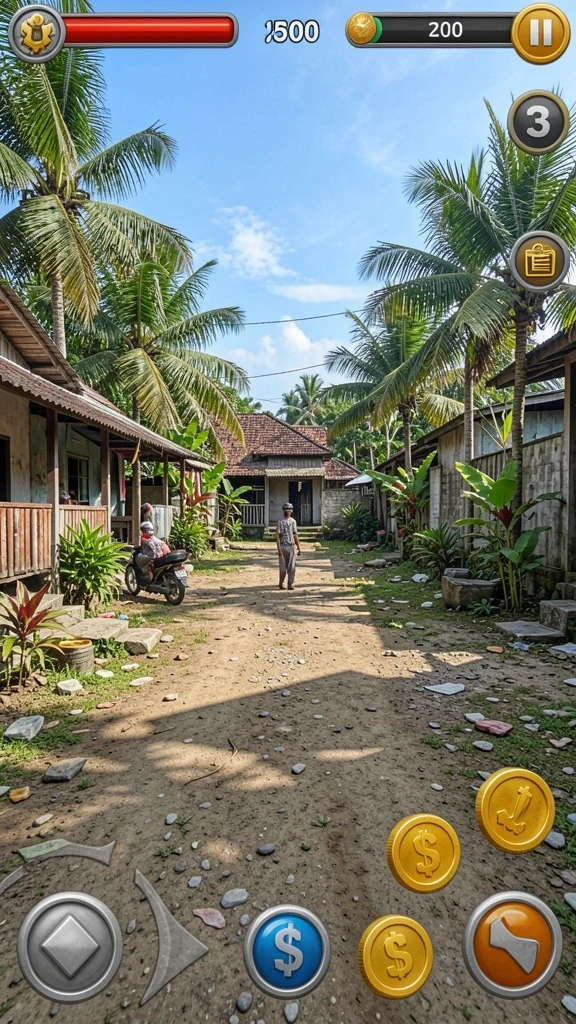 Screenshot fitur karakter yang dapat dipilih.