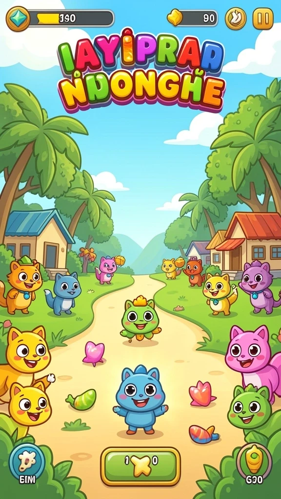 Screenshot dari tema slot menarik 'Petualangan Hutan'.