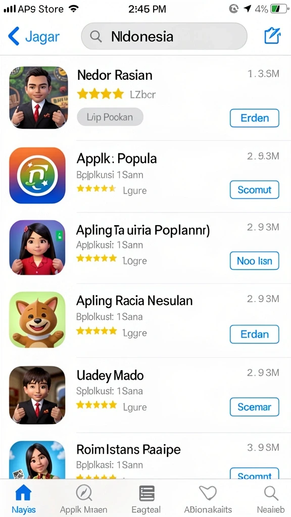 Tampilan antarmuka yang intuitif dan menarik.