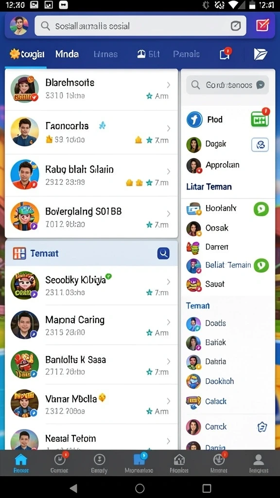 Tampilan menu utama OLX888 yang intuitif.