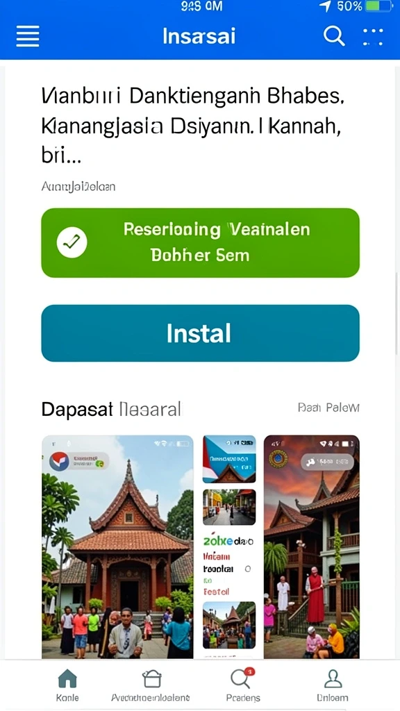 Tampilan awal game P200M yang menarik dan intuitif.