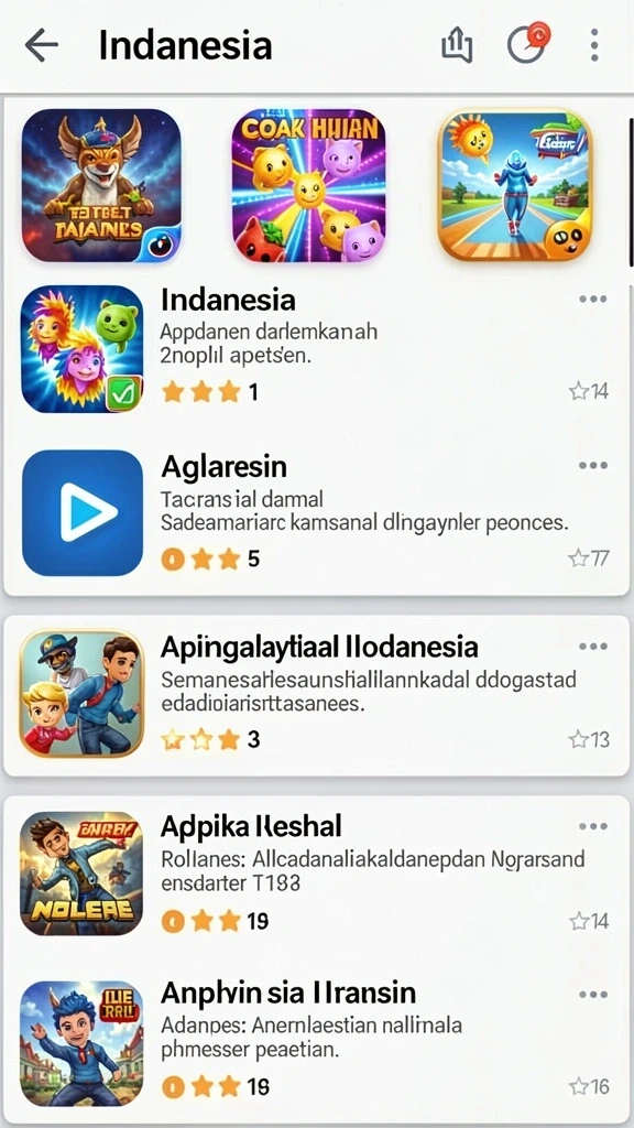 Grafis yang menarik dan penuh warna.