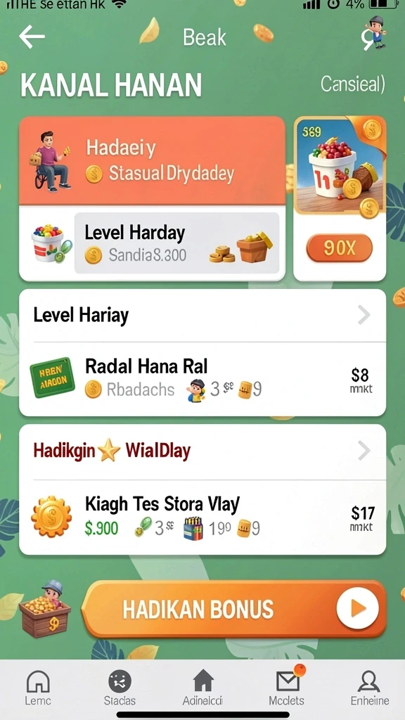 Fitur turnamen dengan hadiah yang menggiurkan.