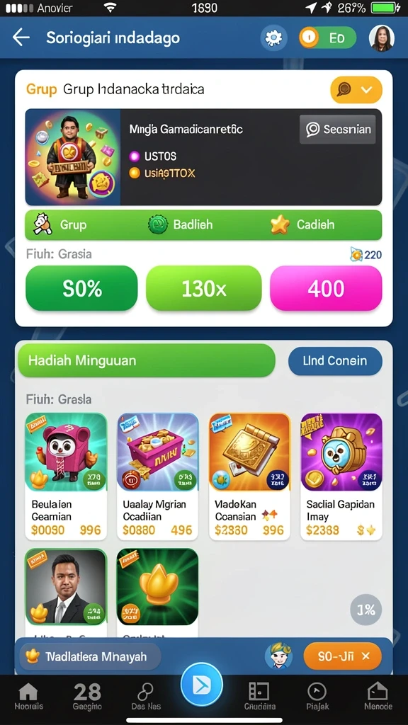 Tangkapan layar menunjukkan avatar yang telah dikustomisasi pemain.