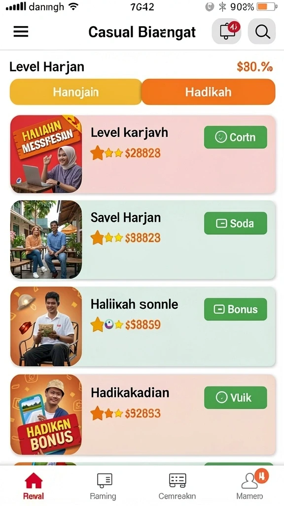 Screenshot memperlihatkan suasana latar belakang yang menawan.