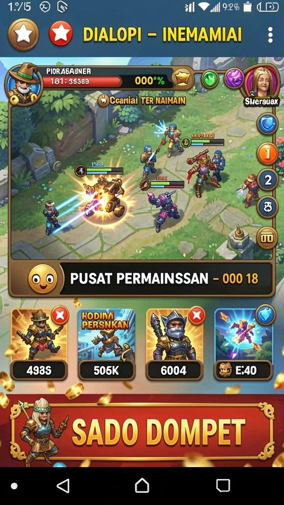 Fitur multiplayer untuk bersaing dengan teman dan pemain lain.