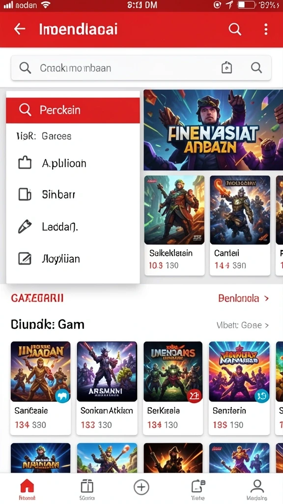 Tampilan antarmuka yang menarik dan mudah digunakan.