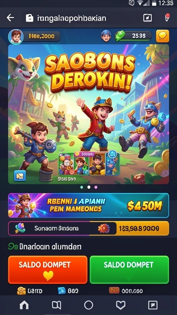 Berbagai jenis permainan yang menarik.