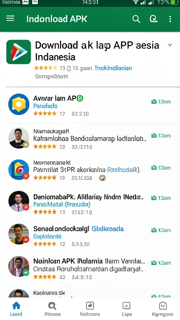 Tampilan menu utama yang menarik dan mudah dinavigasi.