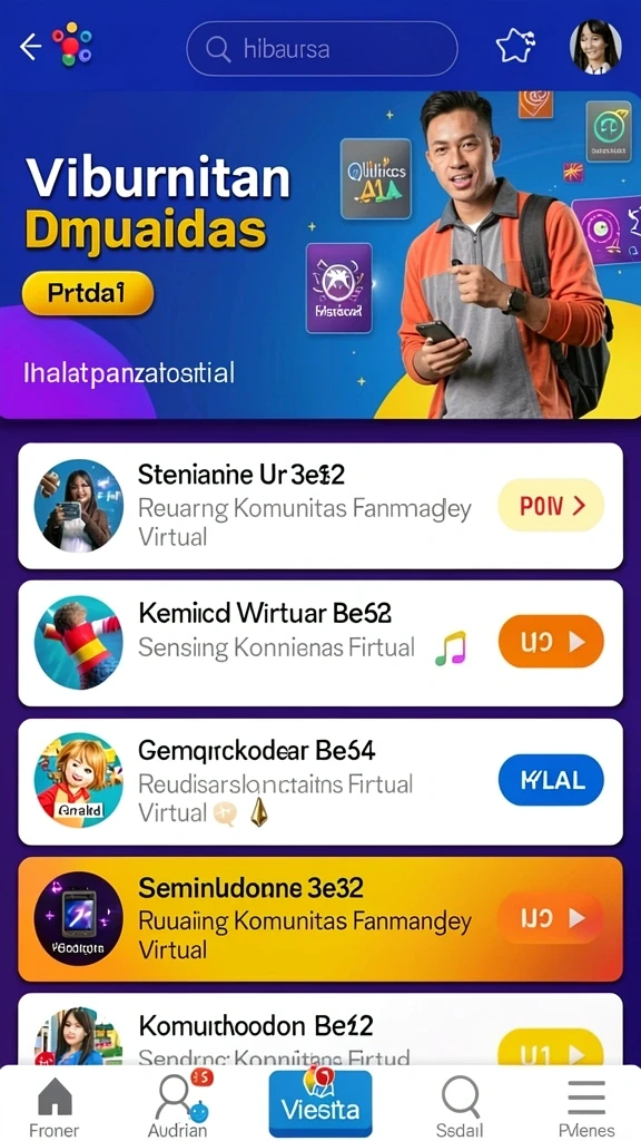 Tampilan antarmuka yang menarik dan user-friendly.