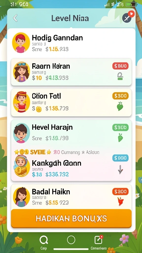 Level yang penuh warna dan tantangan menunggu untuk dijelajahi.